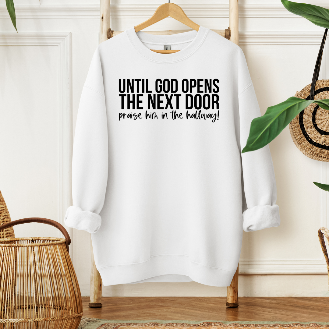 Praise Him in the Hallway Cozy Sweatshirt