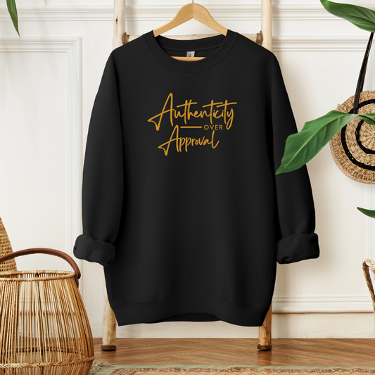 Authenticity Over Approval Cozy Sweatshirt