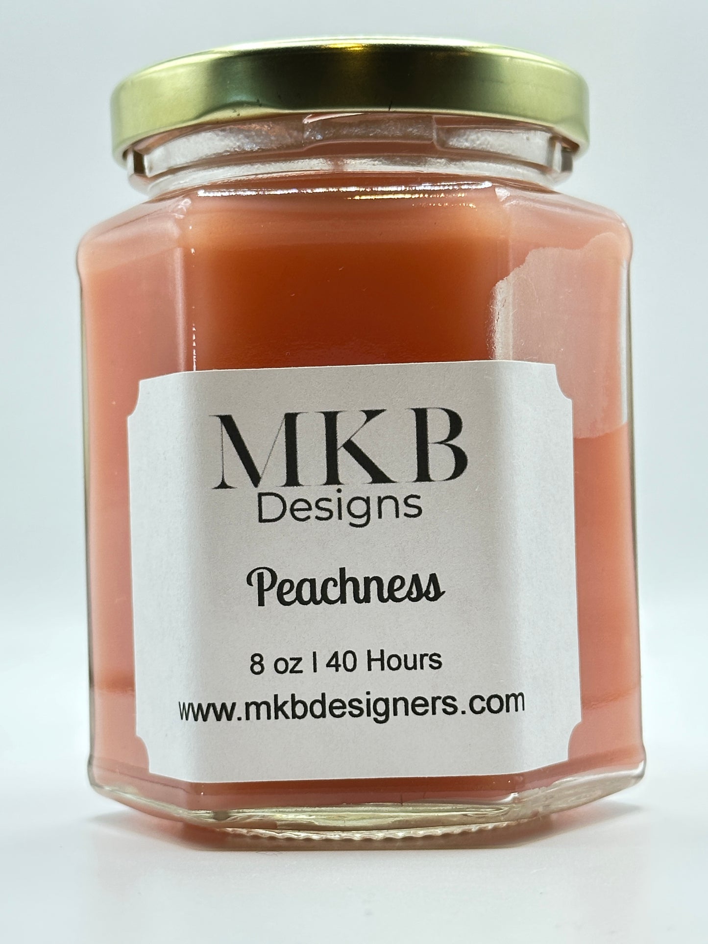 Glass Jar Candle Peachness