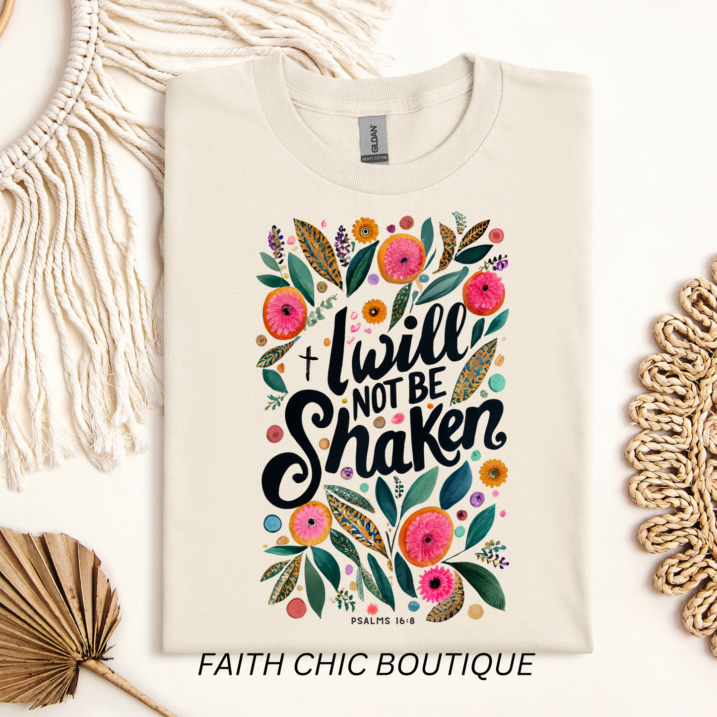 I Will Not Be Shaken Short Sleeve T-Shirt