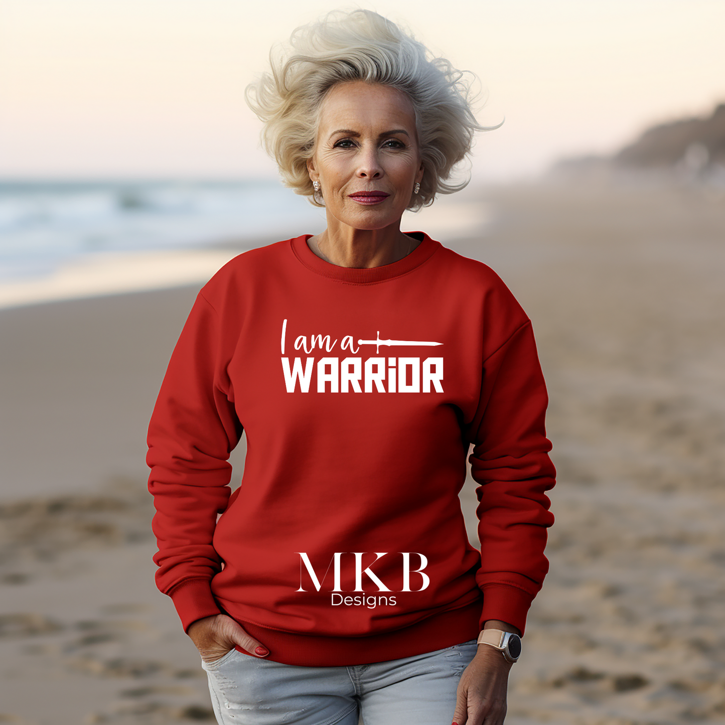 I am a Warrior Cozy Sweatshirt