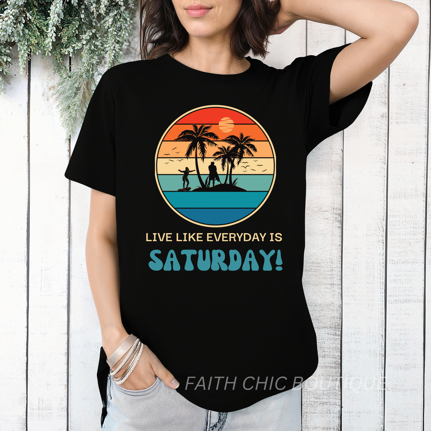 Live Everyday Like Saturday Short Sleeve T-Shirt